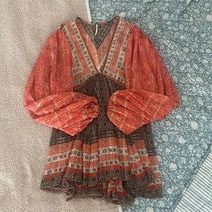 Free People Aliyah Print Tunic Top